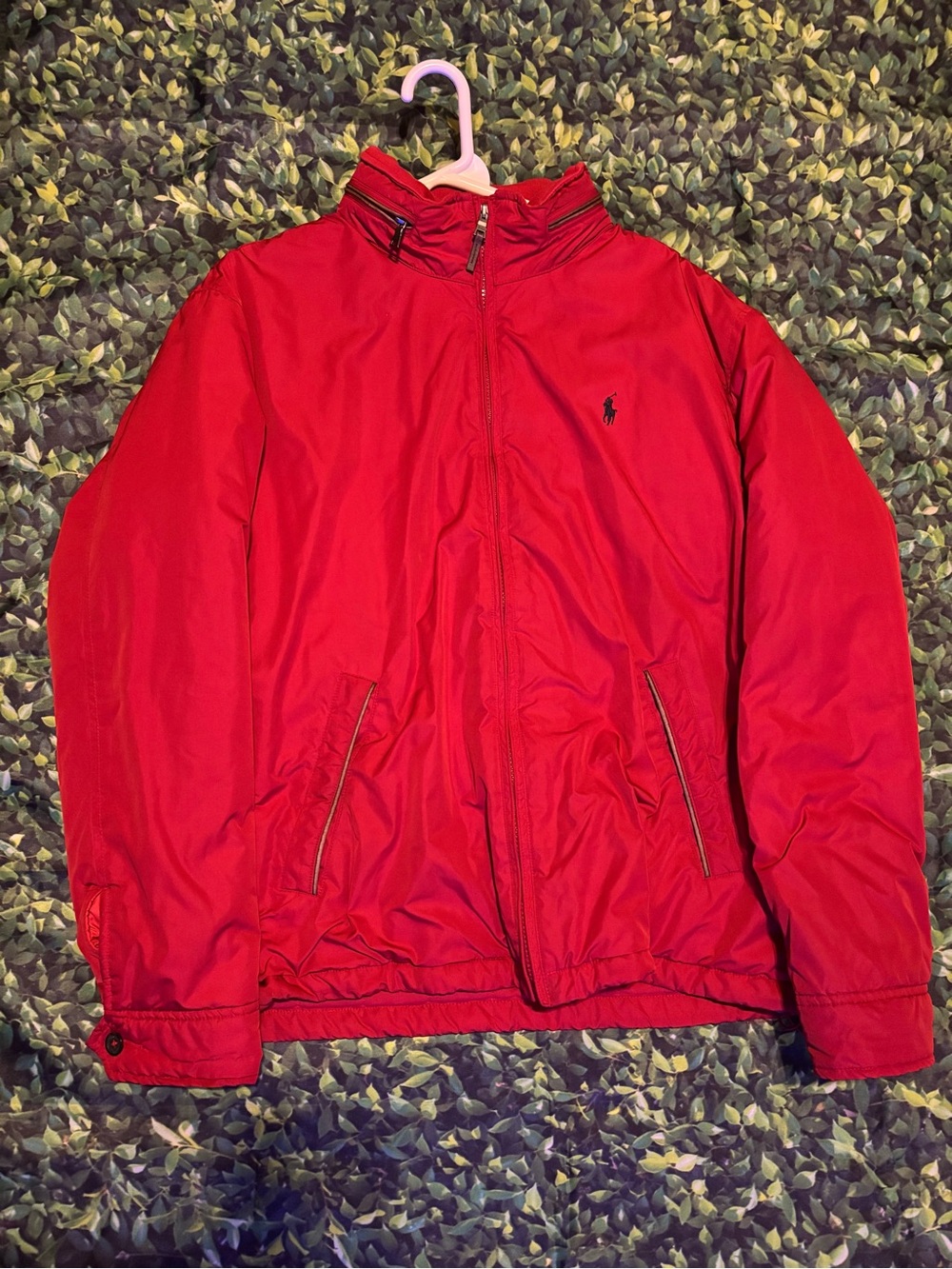 Polo by Ralph Lauren Red Men's Lightweight Zip Jacket